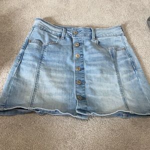 American eagle jean skirt